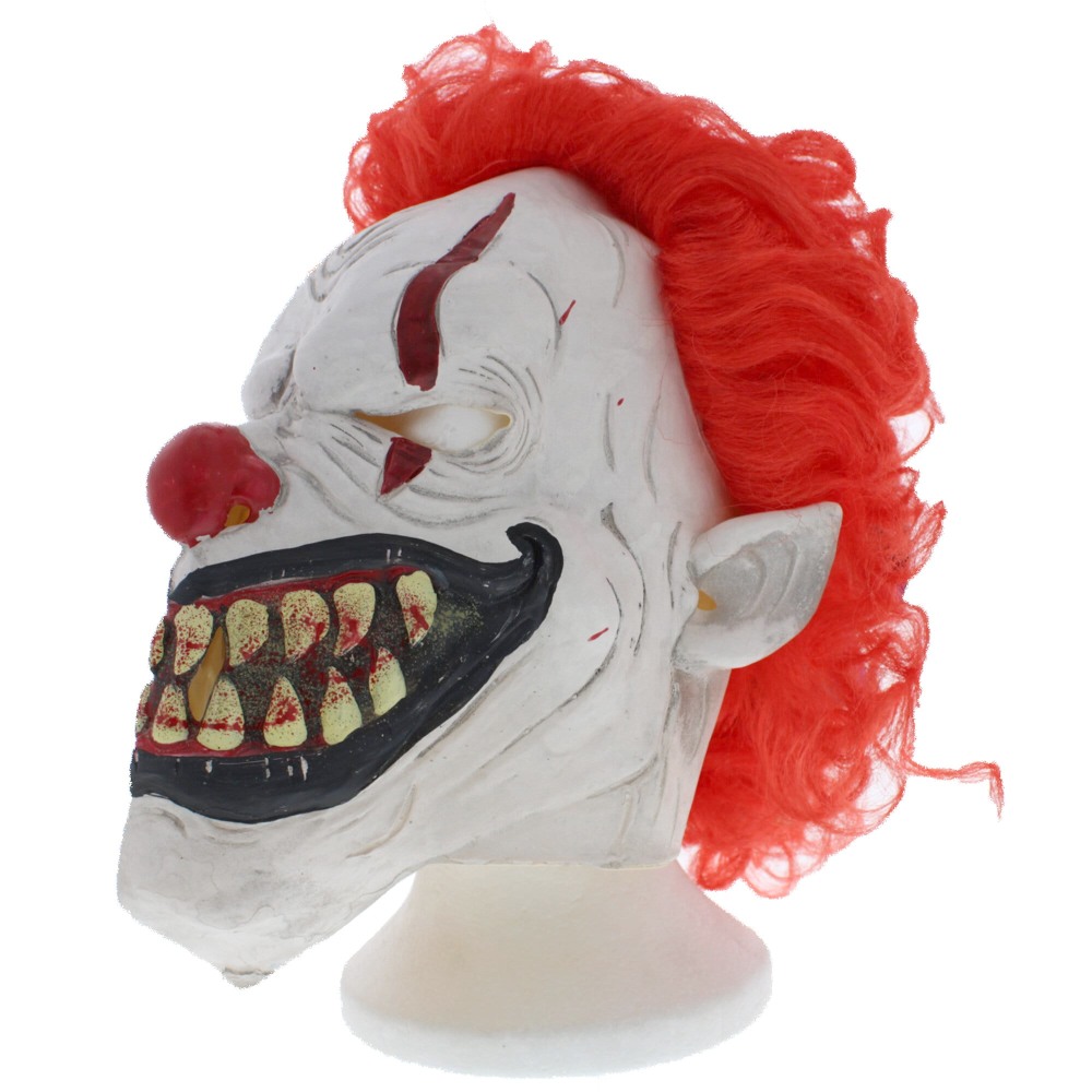 Zac's Alter Ego - Evil Clown Latex Head Mask Maske - Mehrfarben